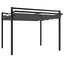 pavillon med sammenrulleligt tag 3x3 cm aluminium antracitgrå