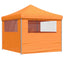foldbart pop-up festtelt med 4 sidevægge orange