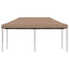 foldbart pop up-festtelt 580x292x315 cm brun