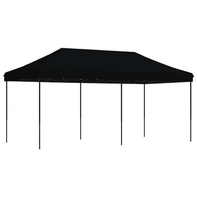 foldbart pop up-festtelt 580x292x315 cm sort