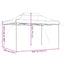 foldbart pop up-festtelt 440x292x315 cm sort