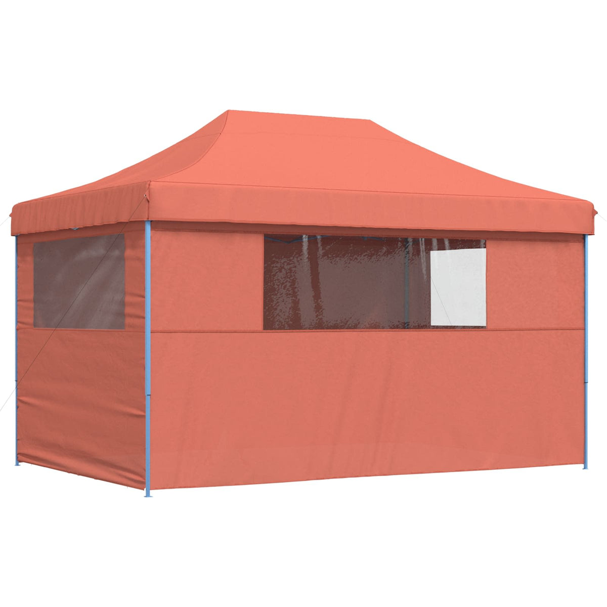 foldbart pop-up festtelt med 4 sidevægge terracotta