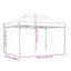 pop op-festtelt 410x279x315 cm foldbart beige