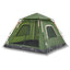 5-personers campingtelt kuppel quick-release grøn