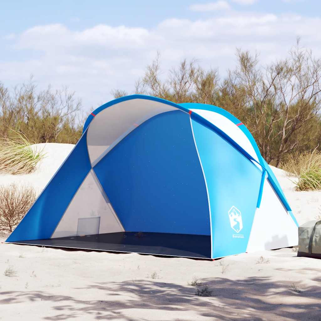 2-personers strandtelt - vandafvisende pop-up, azurblå