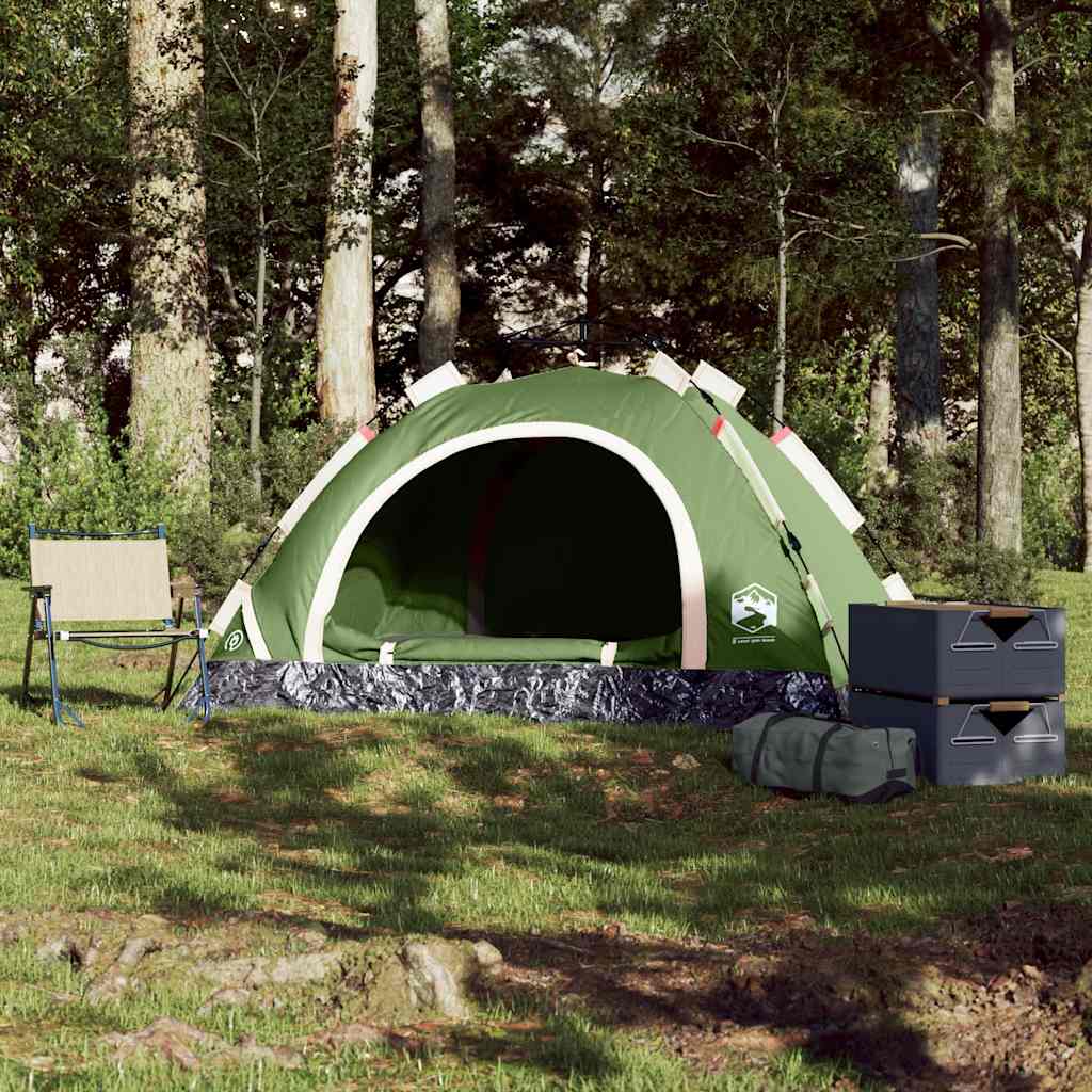 2-personers campingtelt vandtæt quick-release grøn