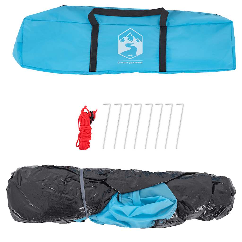 3-personers campingtelt quick-release blå
