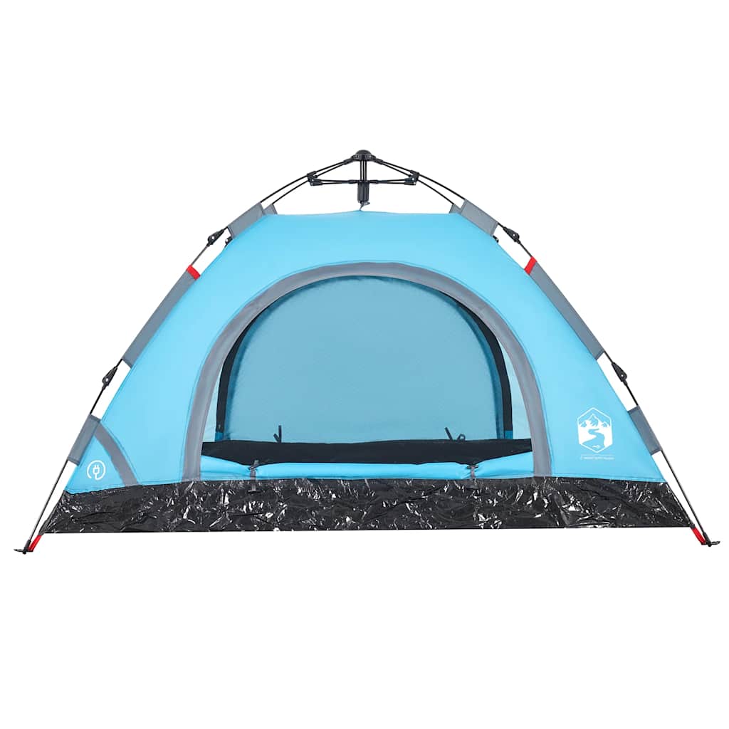 4-personers campingtelt quick-release blå