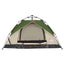 2-personers campingtelt kuppel quick-release grøn