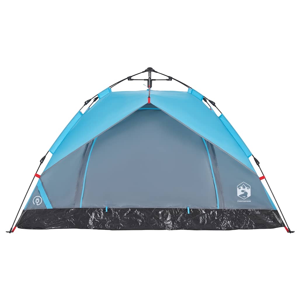 2-personers campingtelt kuppel quick-release blå
