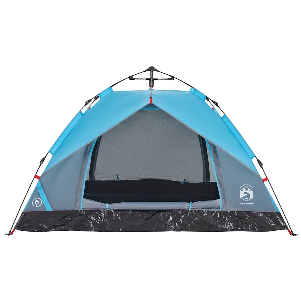 2-personers campingtelt kuppel quick-release blå