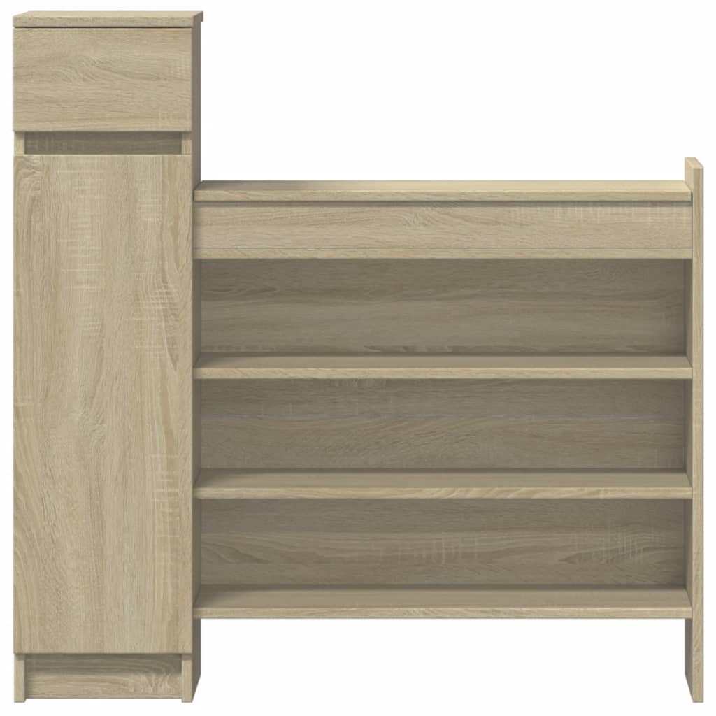 skoreol 100,5x28x100 cm konstrueret træ sonoma-eg