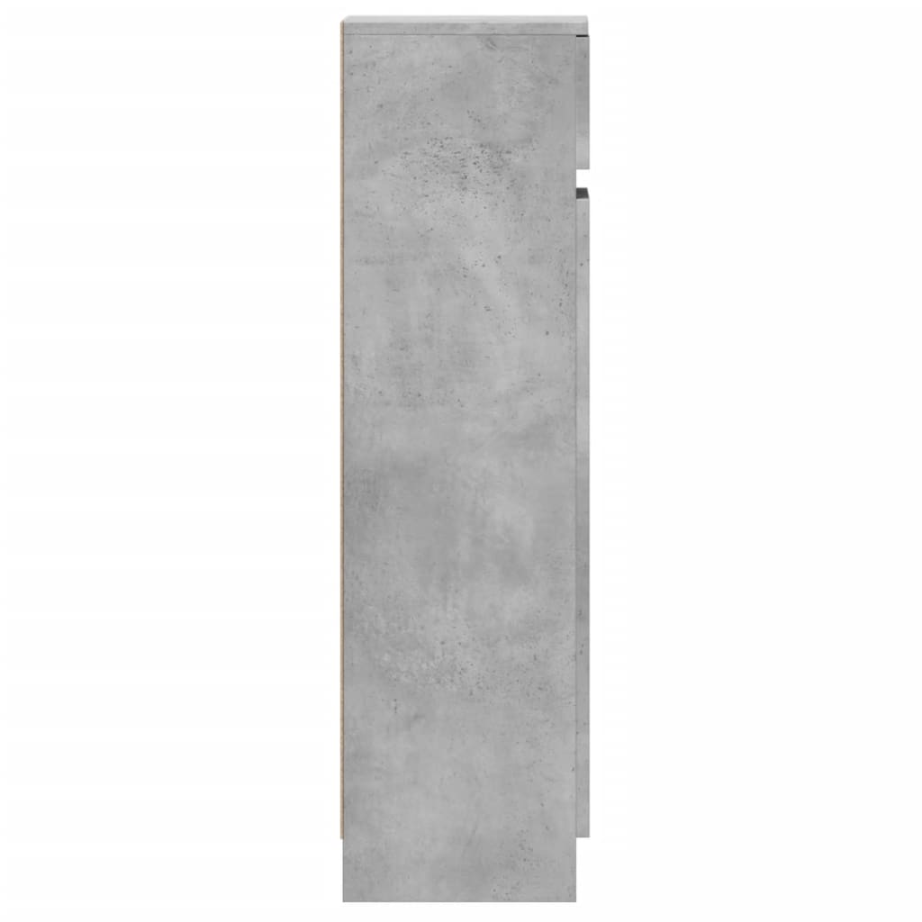 skoreol 100,5x28x100 cm konstrueret træ betongrå