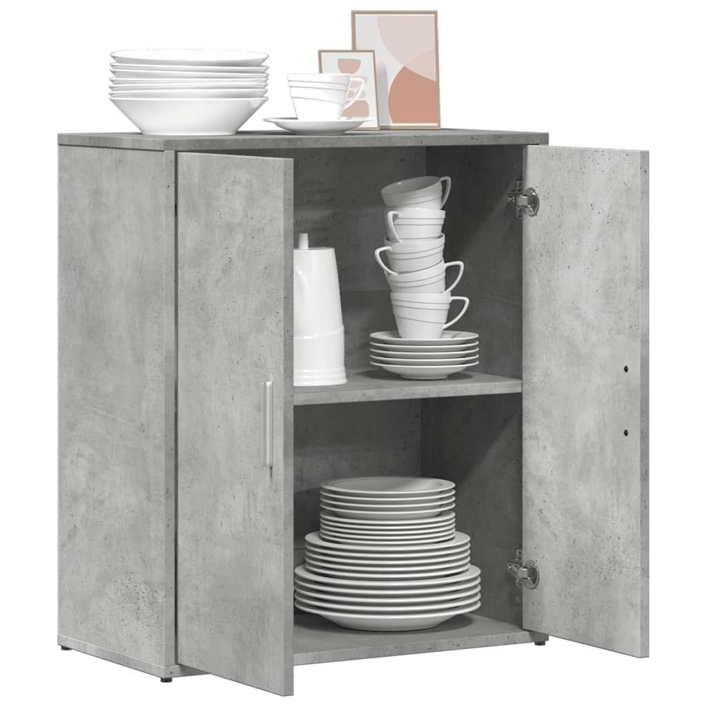 skænk 60x31x70 cm konstrueret træ betongrå
