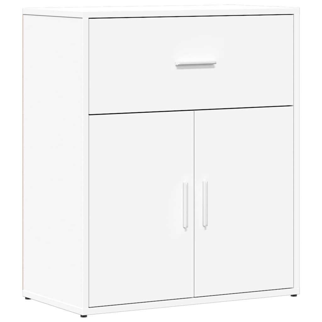 skænk 60x31x70 cm konstrueret træ hvid