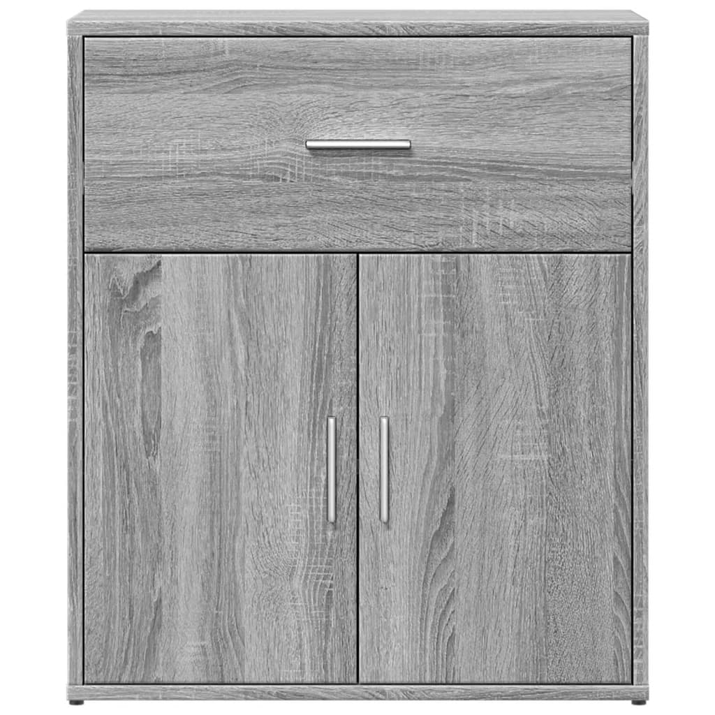 skænk 60x31x70 cm konstrueret træ grå sonoma-eg