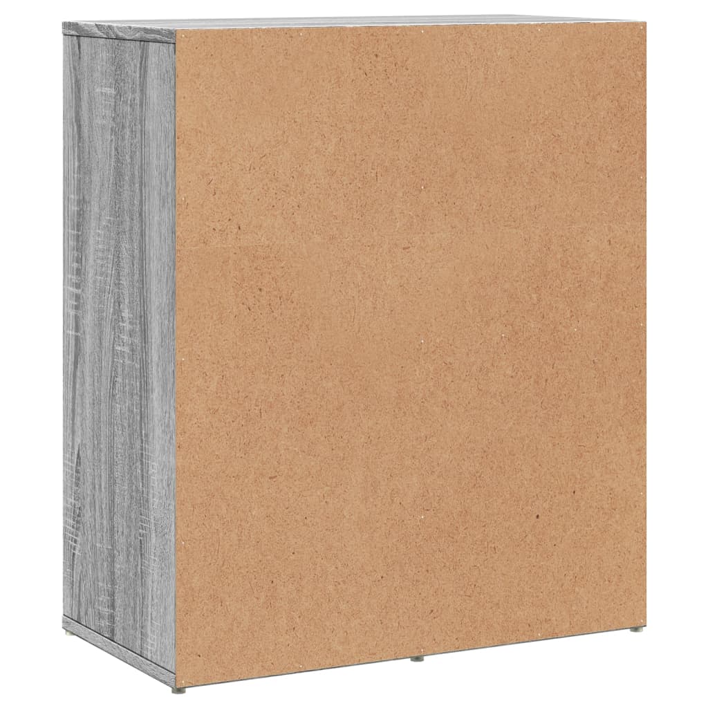 skænk 60x31x70 cm konstrueret træ grå sonoma-eg