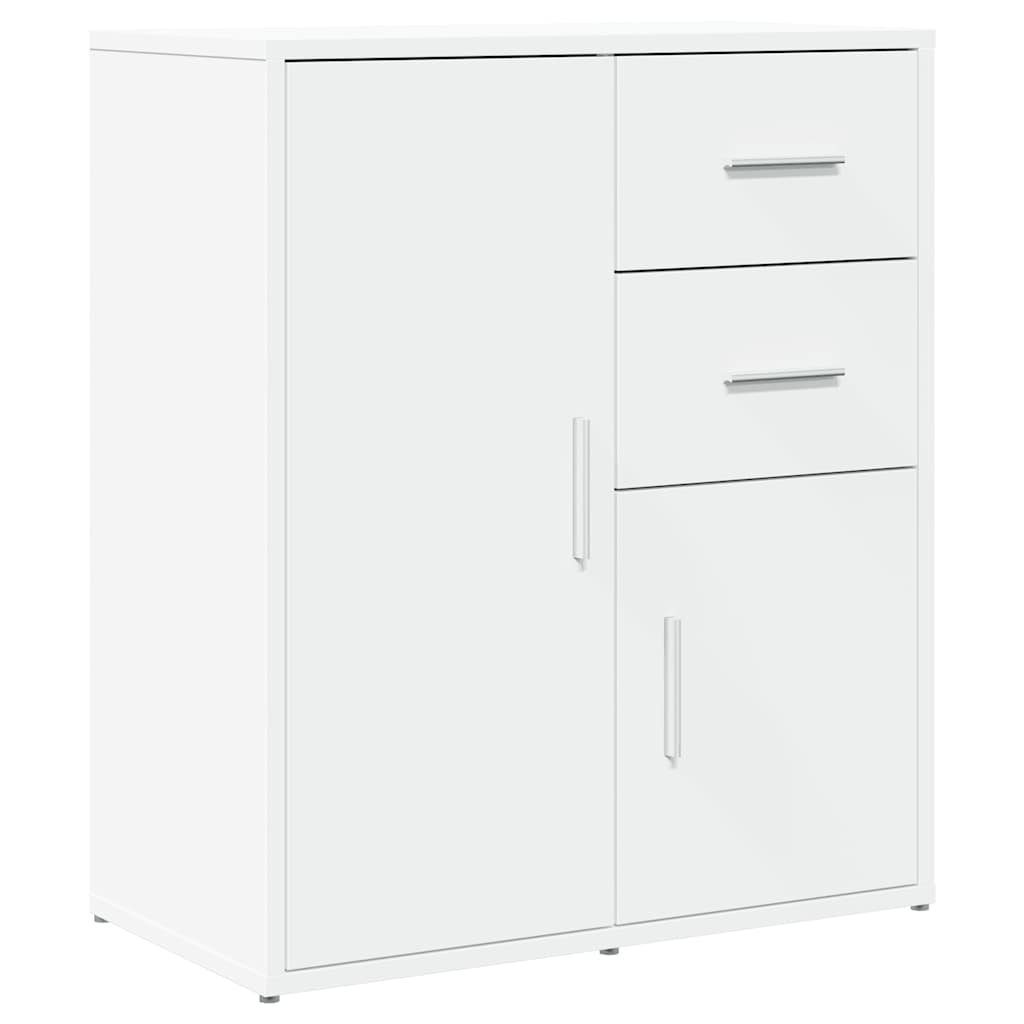 skænk 60x31x70 cm konstrueret træ hvid