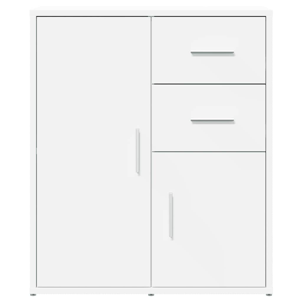 skænk 60x31x70 cm konstrueret træ hvid
