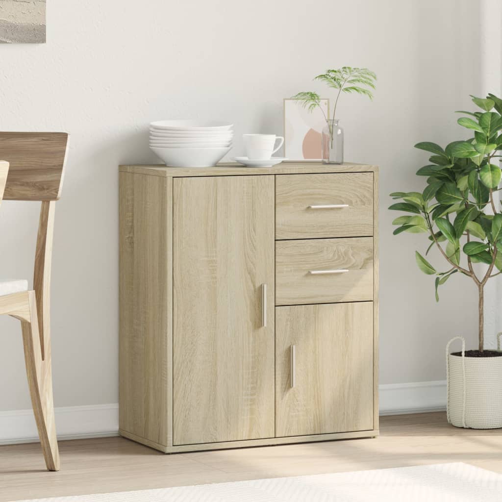 skænk 60x31x70 cm konstrueret træ sonoma-eg