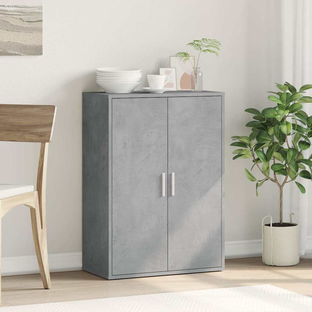 skænk 60x31x84 cm konstrueret træ betongrå