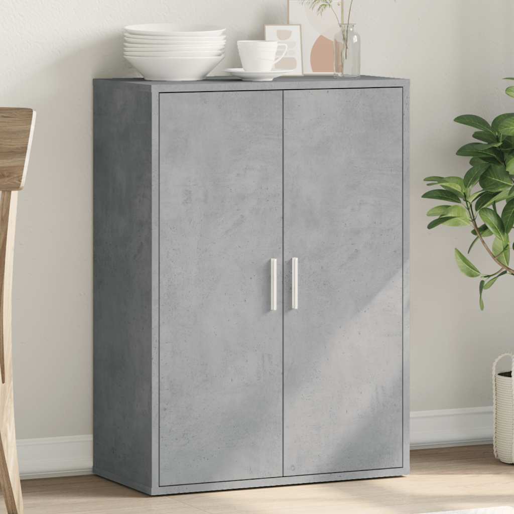 skænk 60x31x84 cm konstrueret træ betongrå