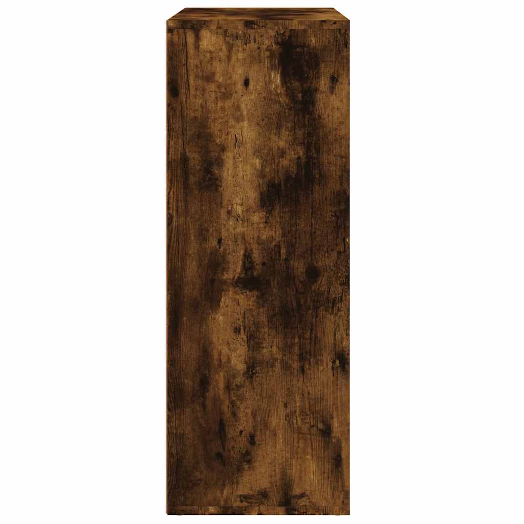 skænk 60x31x84 cm konstrueret træ røget egetræsfarve