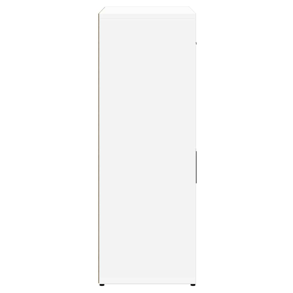 skænk 60x30x84 cm konstrueret træ hvid