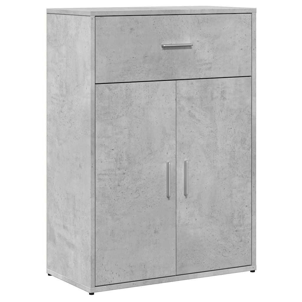 skænk 60x30x84 cm konstrueret træ betongrå