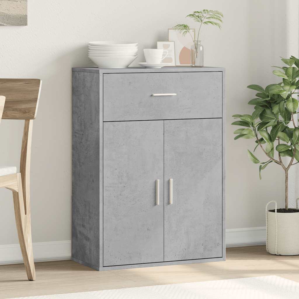 skænk 60x30x84 cm konstrueret træ betongrå