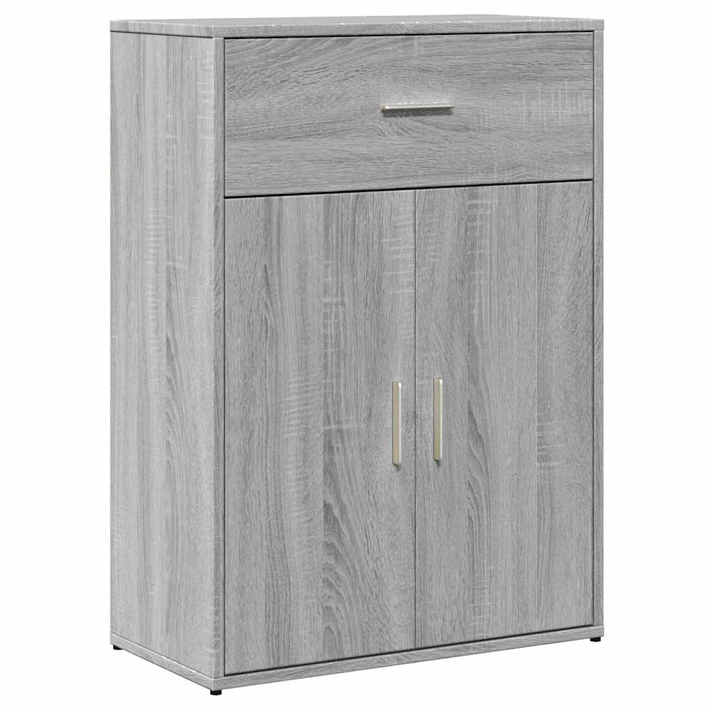 skænk 60x30x84 cm konstrueret træ grå sonoma-eg