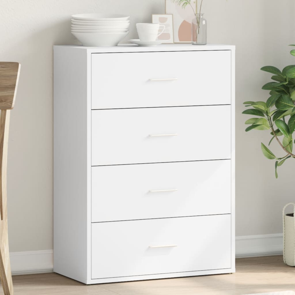 skab 60x31x84 cm konstrueret træ hvid