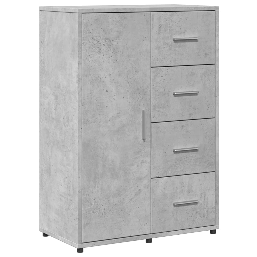 skænk 60x31x84 cm konstrueret træ betongrå