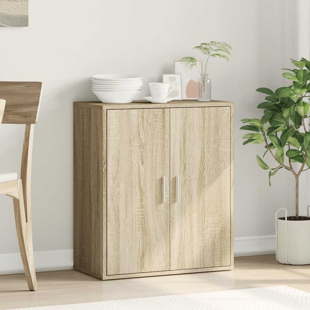 skænk 79x38x80 cm konstrueret træ sonoma-eg