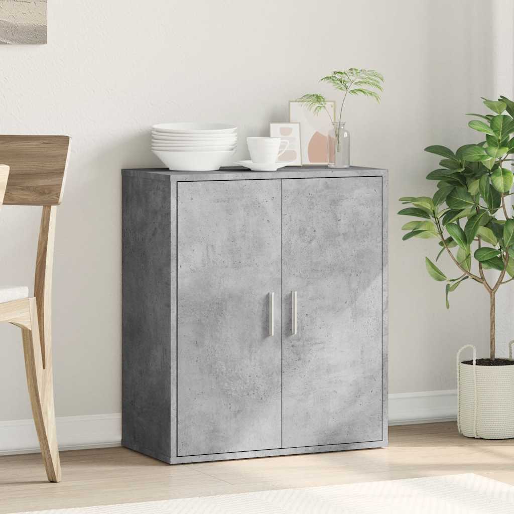 skænk 79x38x80 cm konstrueret træ betongrå