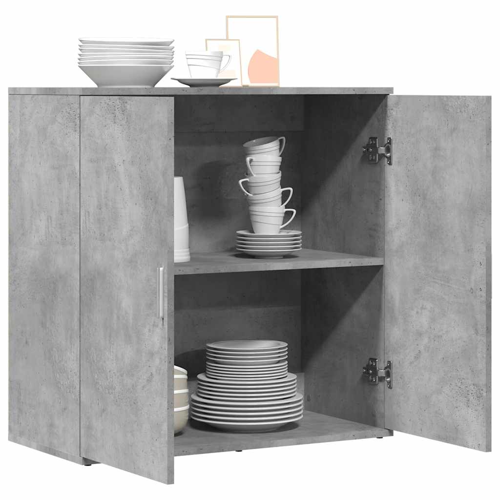 skænk 79x38x80 cm konstrueret træ betongrå