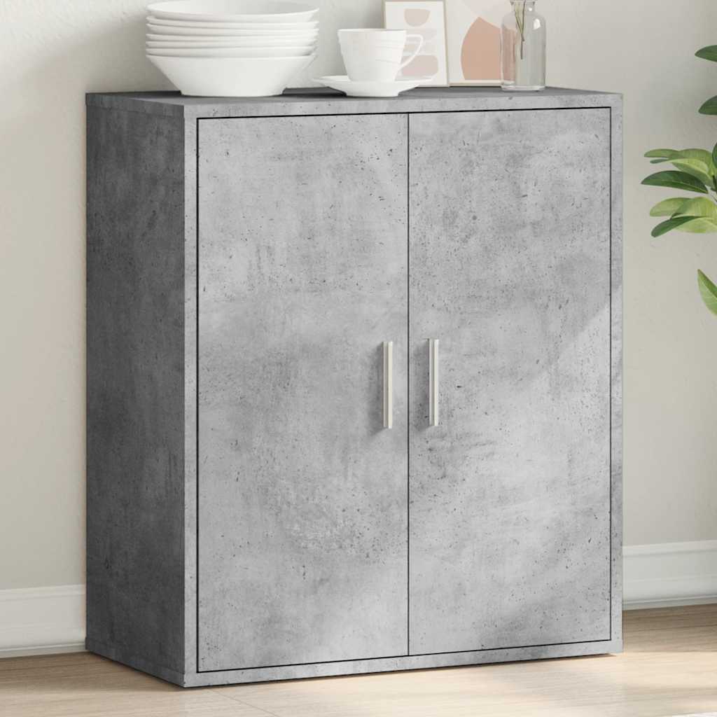 skænk 79x38x80 cm konstrueret træ betongrå