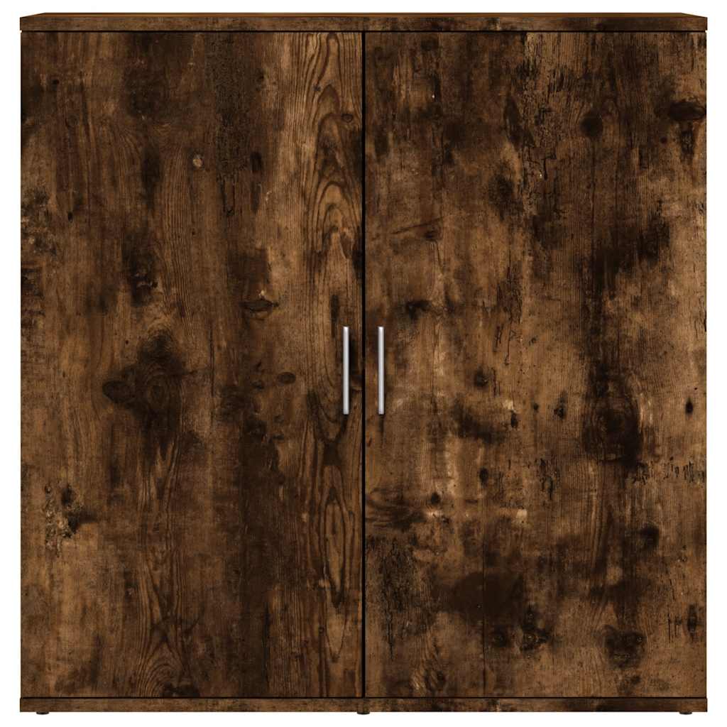 skænk 79x38x80 cm konstrueret træ røget egetræsfarve