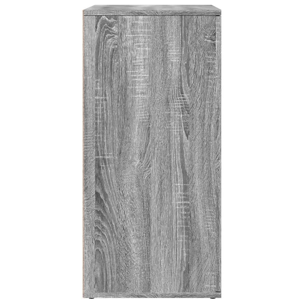 skab 79x38x80 cm konstrueret træ grå sonoma-eg