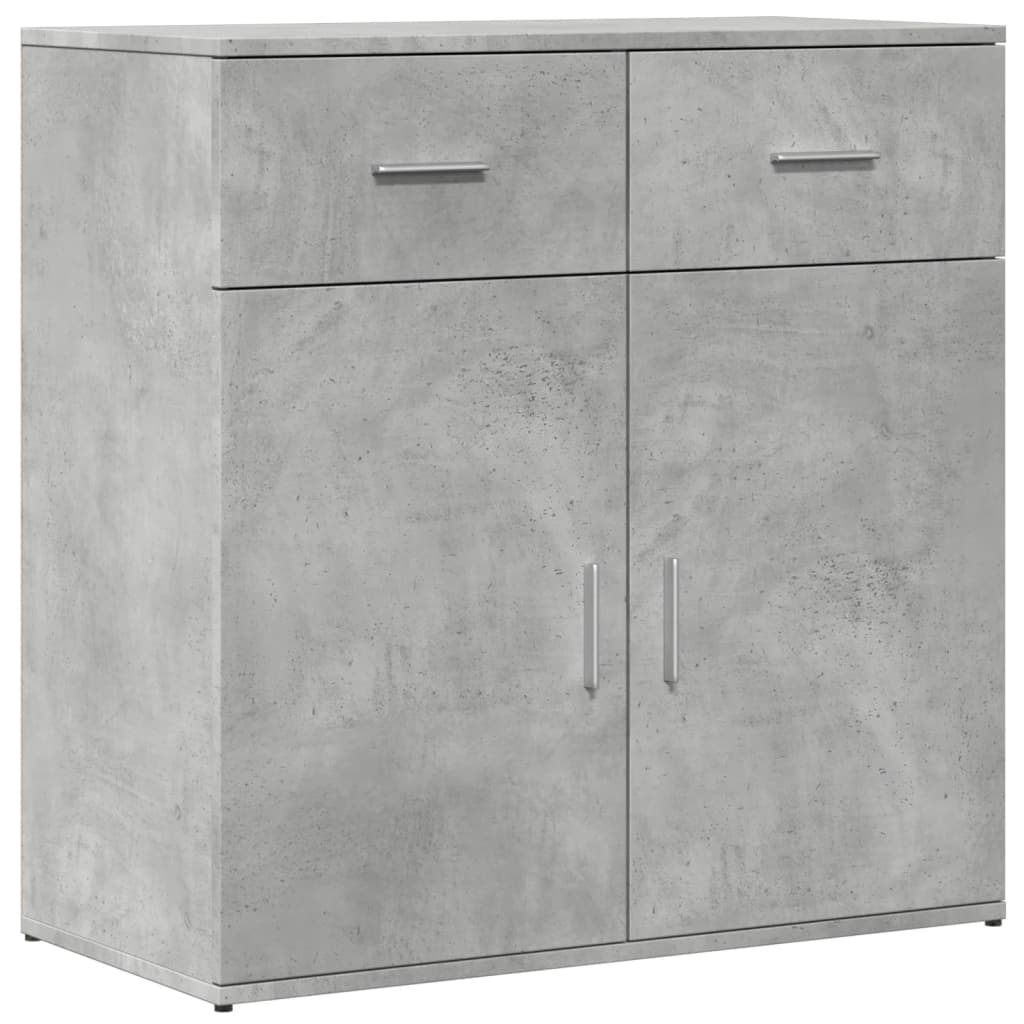 skænk 79x38x80 cm konstrueret træ betongrå