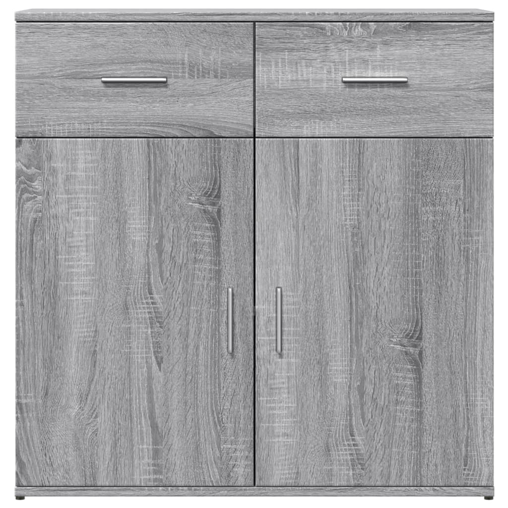 skab 79x38x80 cm konstrueret træ grå sonoma-eg