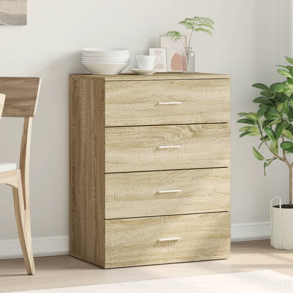skænk 60x39x80 cm konstrueret træ sonoma-eg