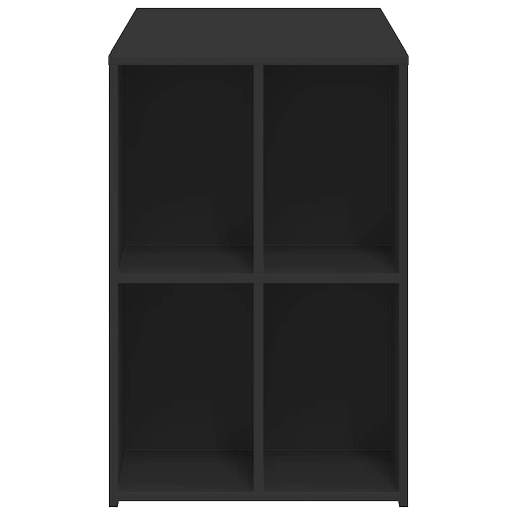 skrivebord 102x50x75 cm konstrueret træ sort