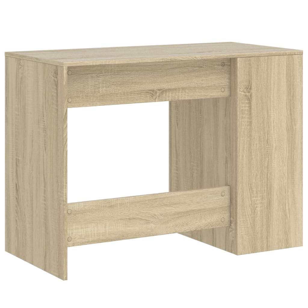 skrivebord 102x50x75 cm konstrueret træ sonoma-eg