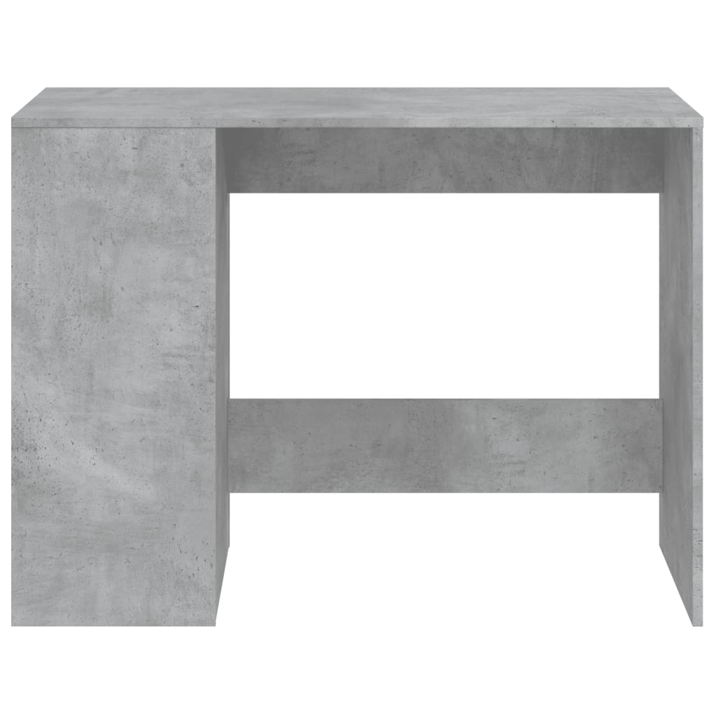 skrivebord 102x50x75 cm konstrueret træ betongrå