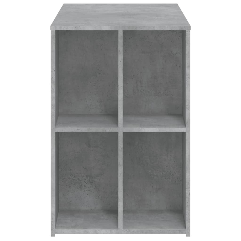 skrivebord 102x50x75 cm konstrueret træ betongrå