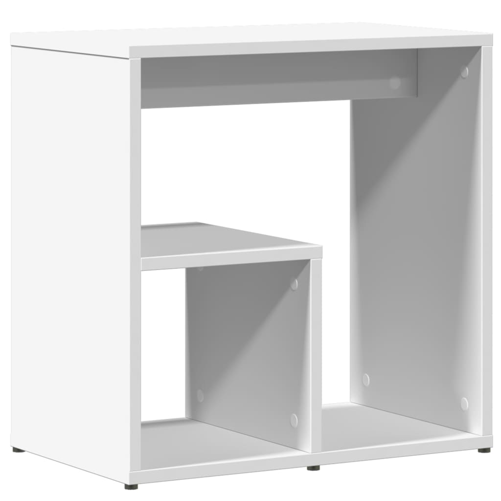 sideborde 2 stk. 50x30x50 cm konstrueret træ hvid