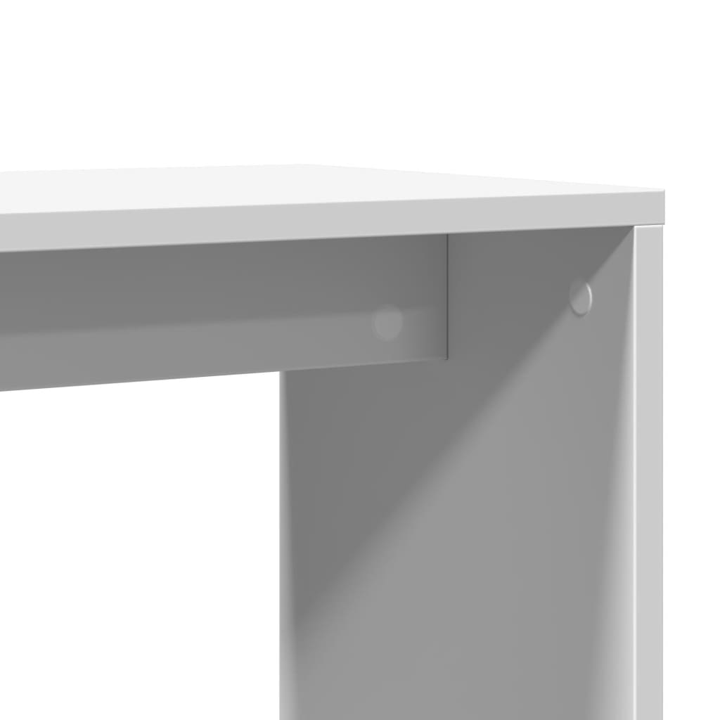 sideborde 2 stk. 50x30x50 cm konstrueret træ hvid