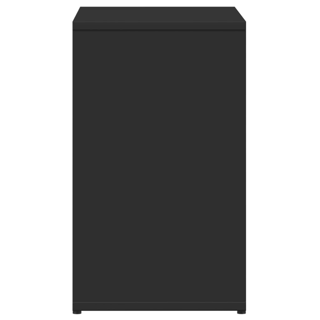 sidebord 50x30x50 cm konstrueret træ sort
