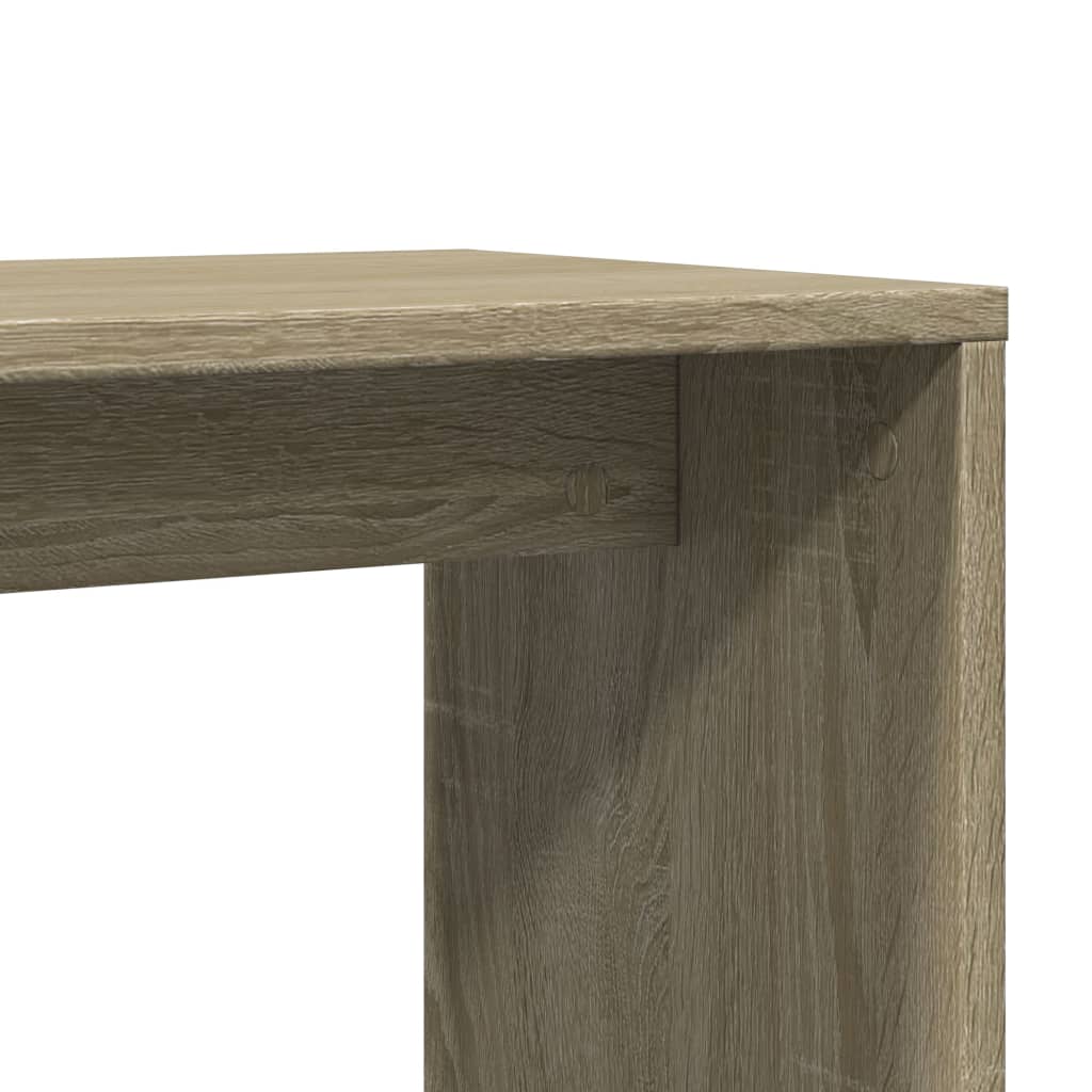 sidebord 2 stk. 50x30x50 cm konstrueret træ sonoma-eg